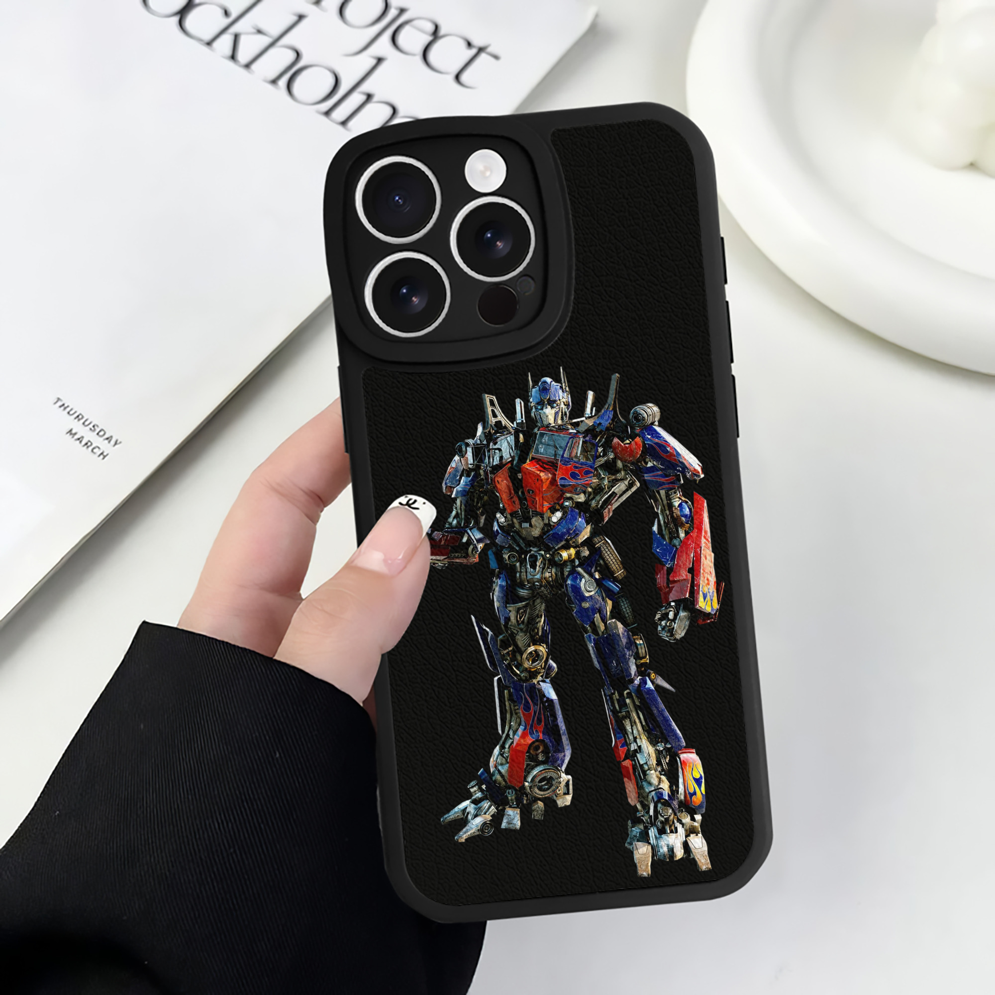 （画像用）  【iPhone 16シリーズ対応】シリコンスマホケース（レザー調） 材質：シリコン